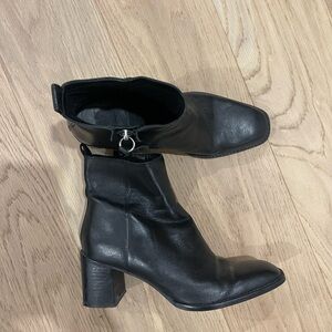 Zara Black Heeled Boots